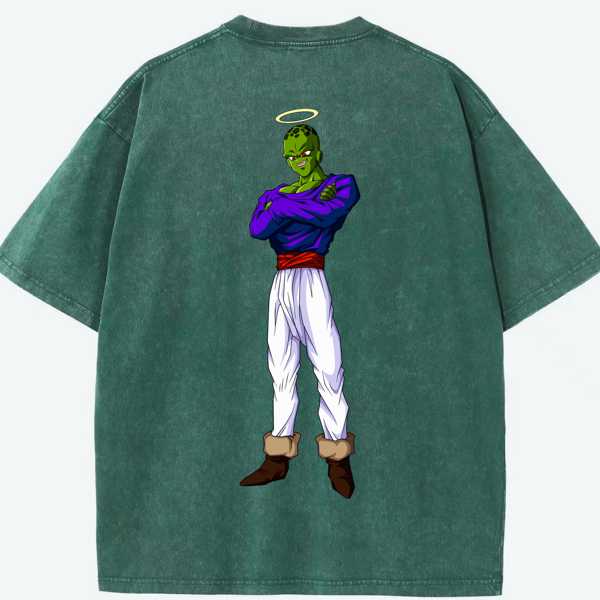 （画像用） ドラゴンボール パイクーハン DRAGON BALL Pikkon 綿100% ヴィンテージ風 半袖Tシャツ（背面プリント）